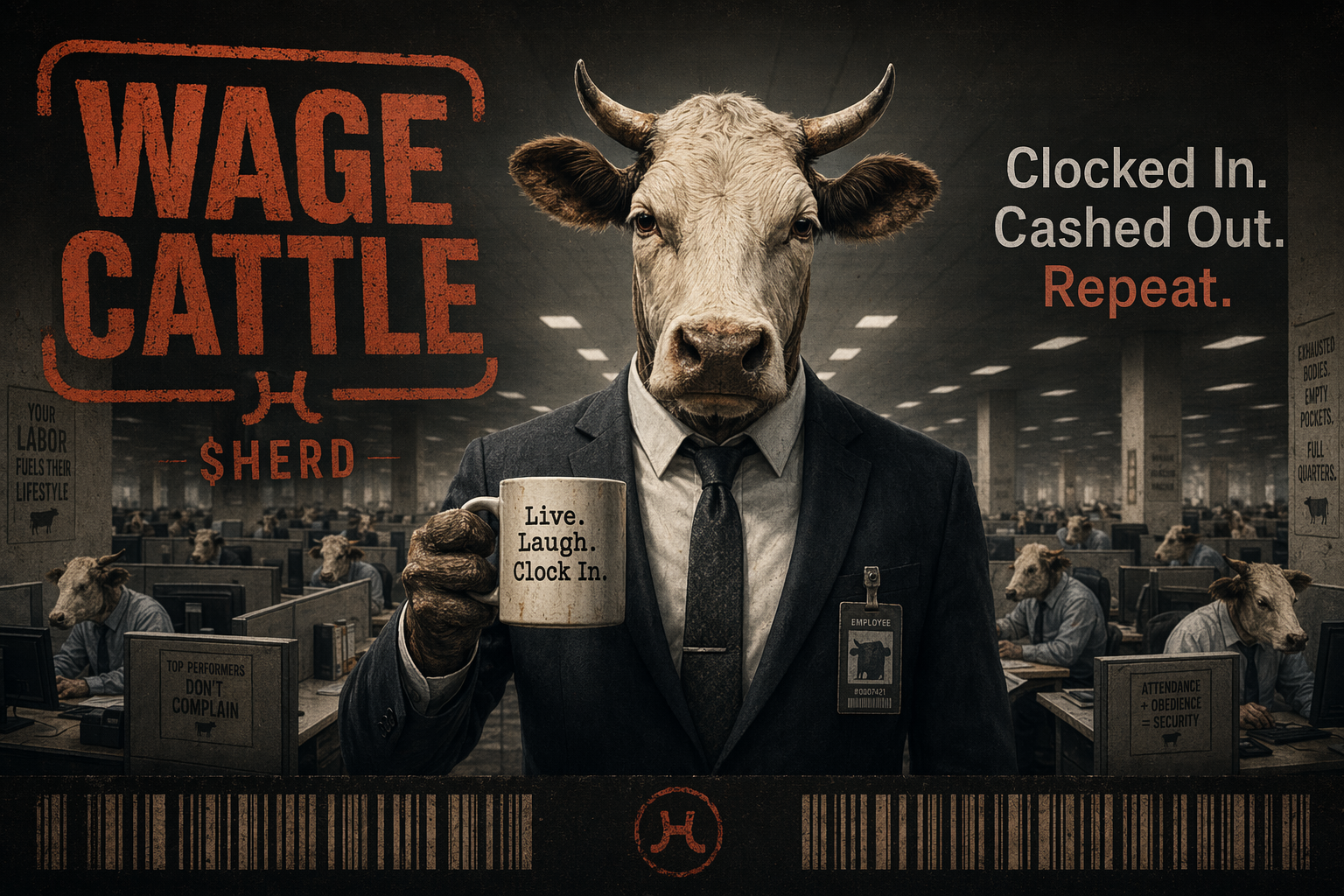 Wage Cattle — Clocked In. Cashed Out. Repeat.